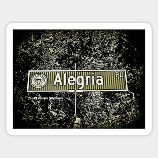 Alegria Place, San Marino, CA by Mistah Wilson Sticker